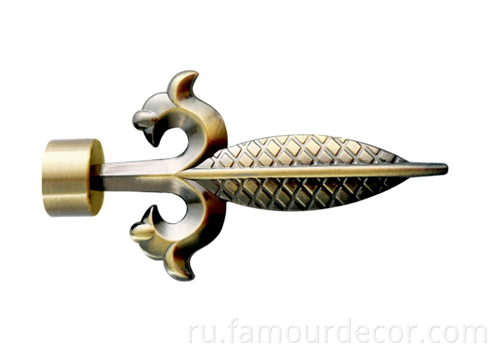 Sword head curtain rod